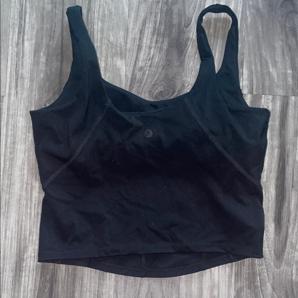 Danskin Black Cropped Sports Tank - Picture 2 of 3